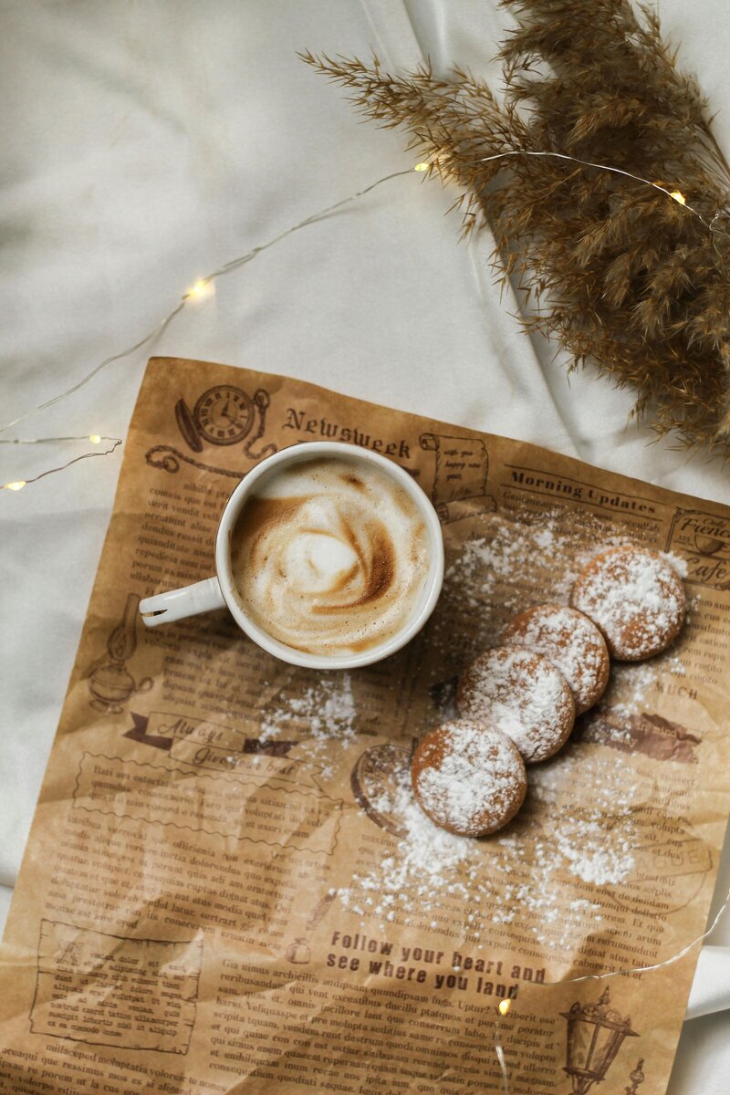 Specialty coffee and tea served in the Petit Play Café lounge