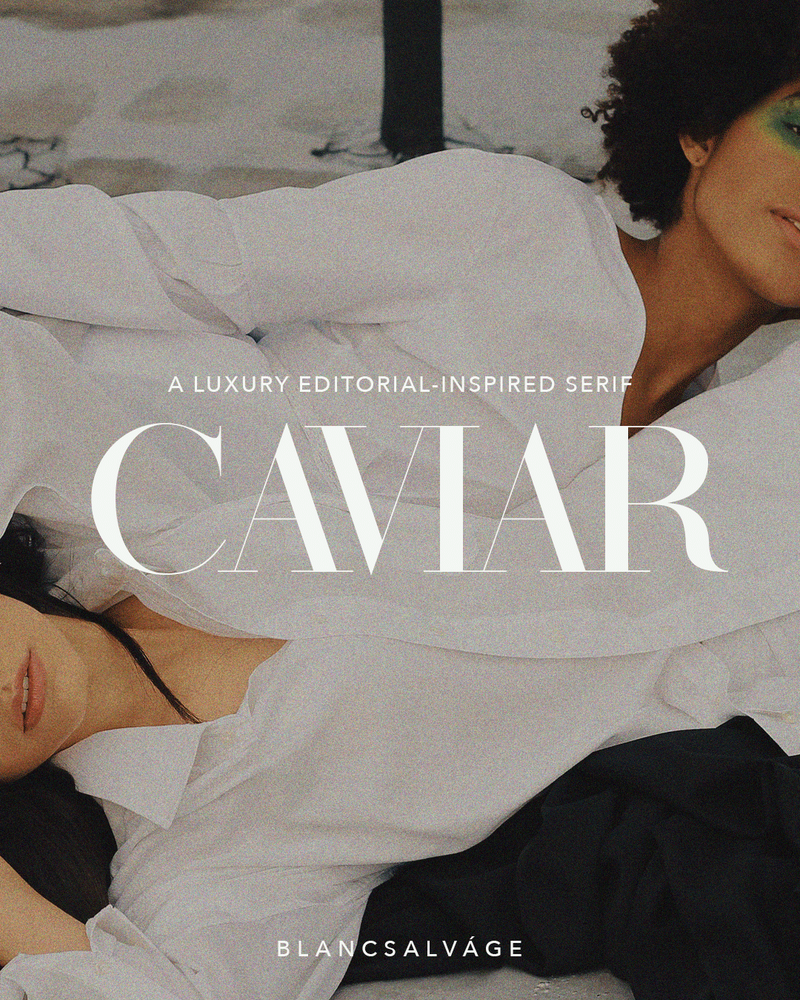 Caviar serif font