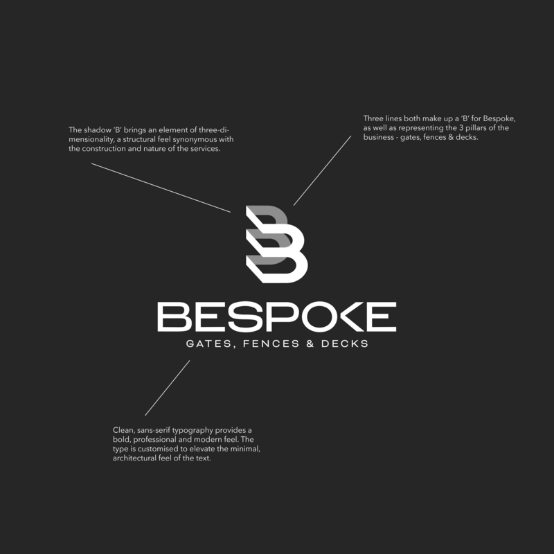 Bespoke Gates Fences & Decks brand design