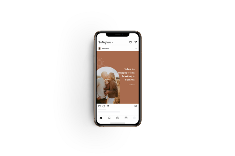 Boho terracotta Instagram template Moon Valley 4