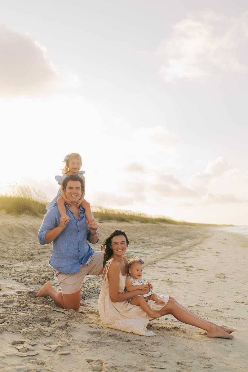 Wilmington NC photographer Jenna Corley capturing fun family portraits