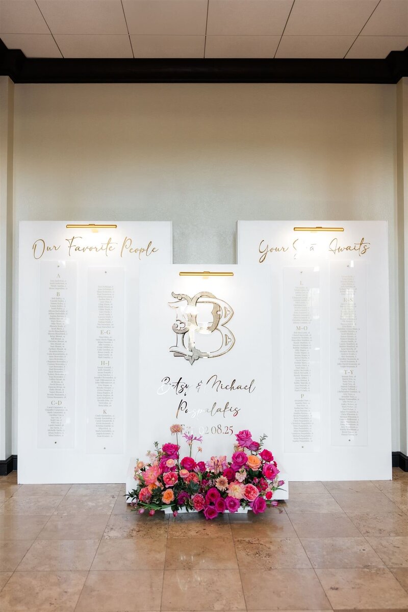 Wedding reception details at the country club of Orlando by orlando wedding photographer 