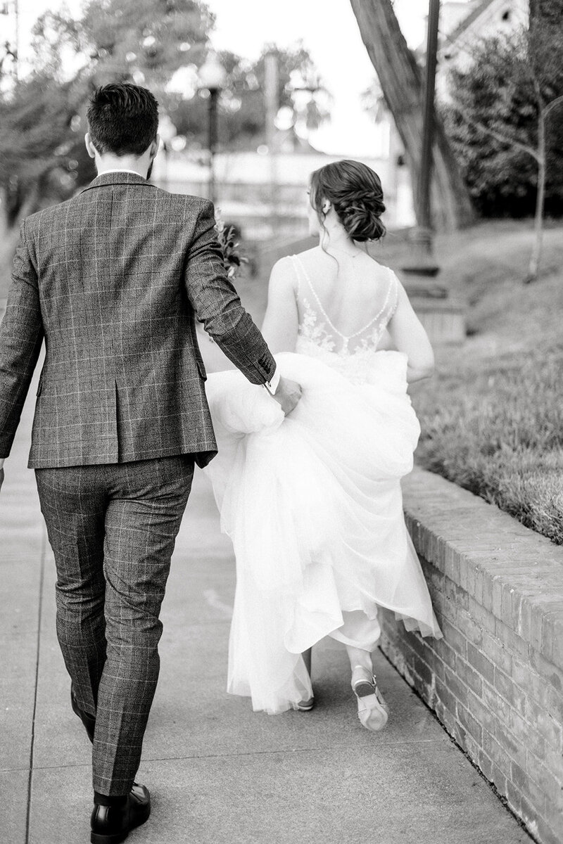 Timeless Elopement in Black and White: Refined Pasadena Wedding Day by Elite California Hybrid Photographer