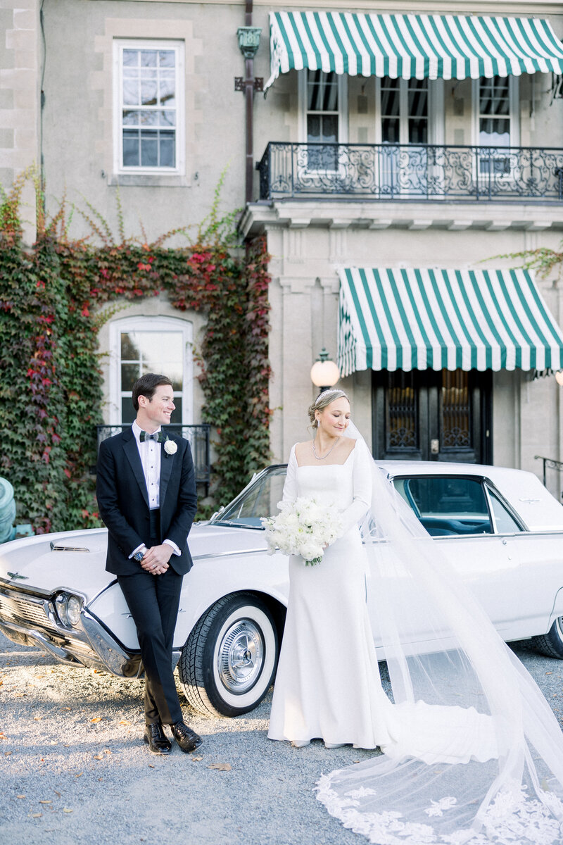 Luxury Newport RI Wedding Classic Vintage Car