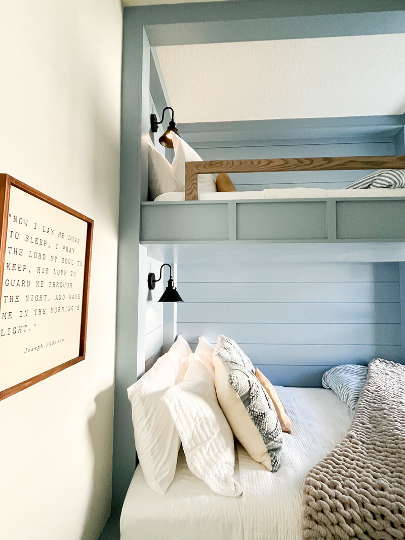 Playful and practical kids’ space with vibrant colors, personalized storage, and creative design by Holling Home Interiors.