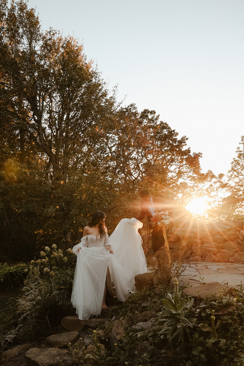 Sunset Wedding photos in Washington