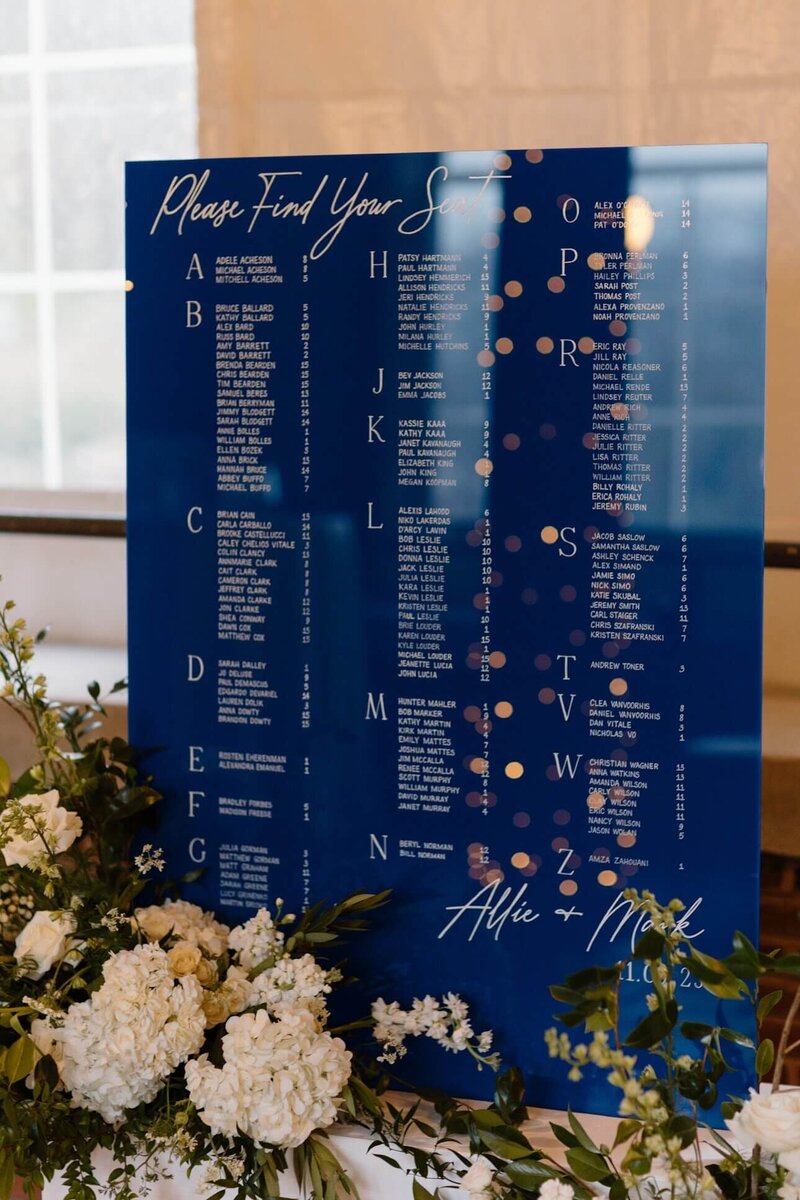 Wedding Seating Chart