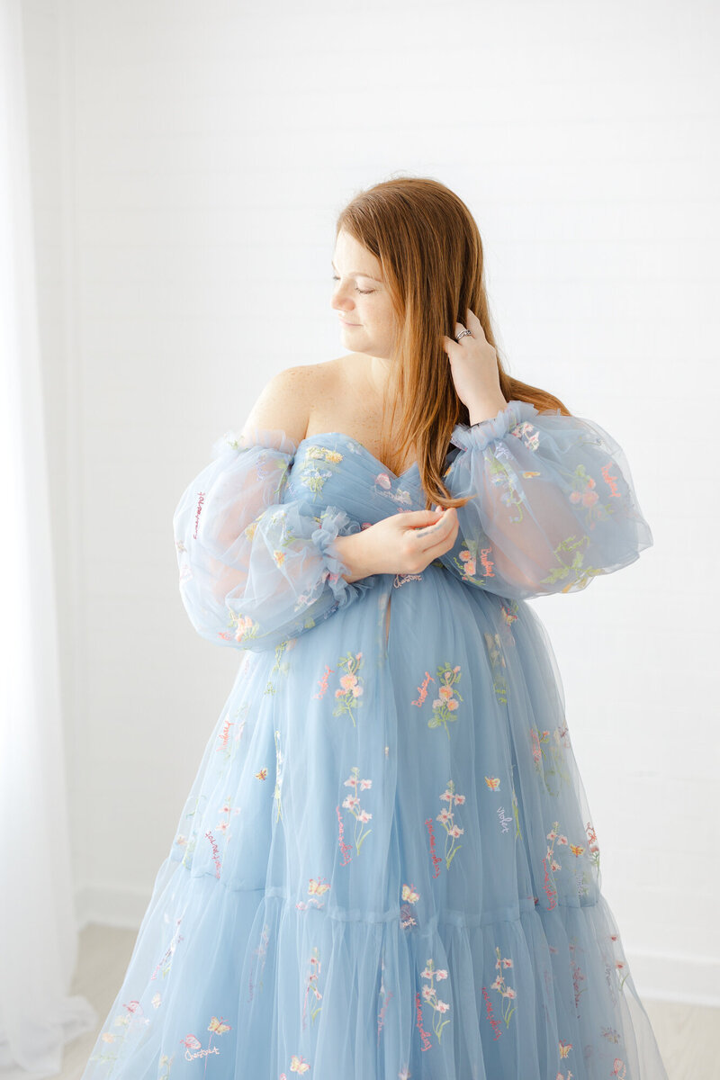 Studio maternity session in Savannah, Ga with Constance Calton Photography