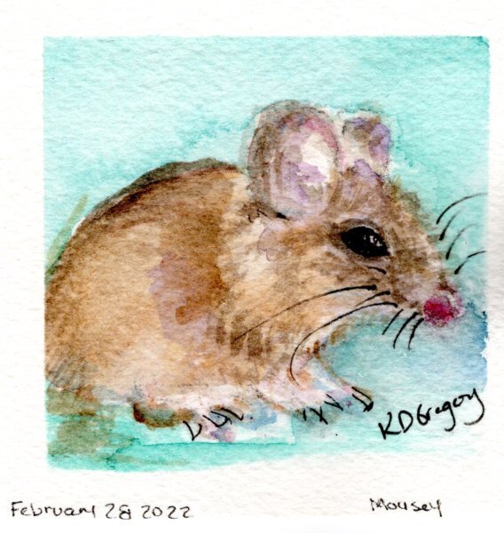 kd gregory itty bitty art - mousey