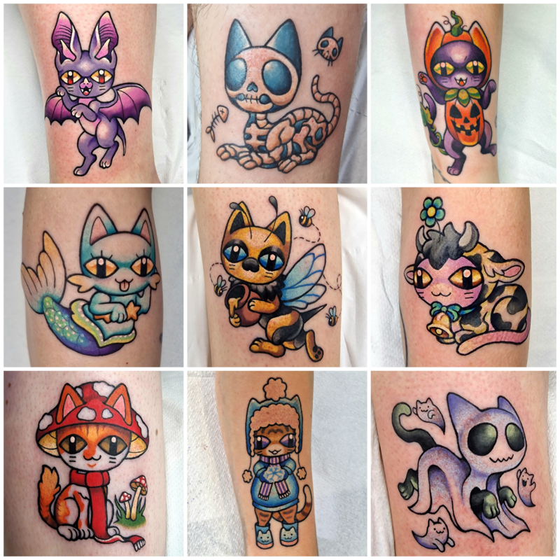 cat-cartoon-tattoos