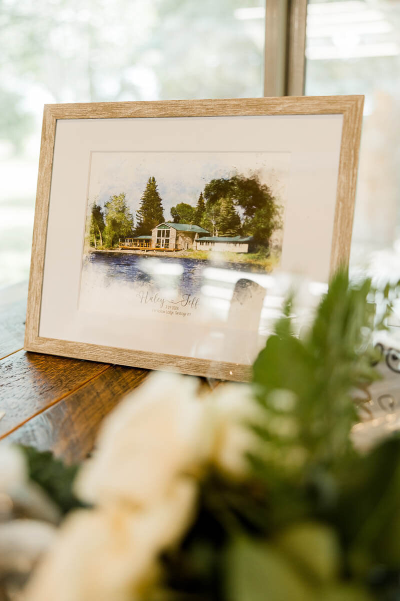 Elk Hollow wedding venue watercolor