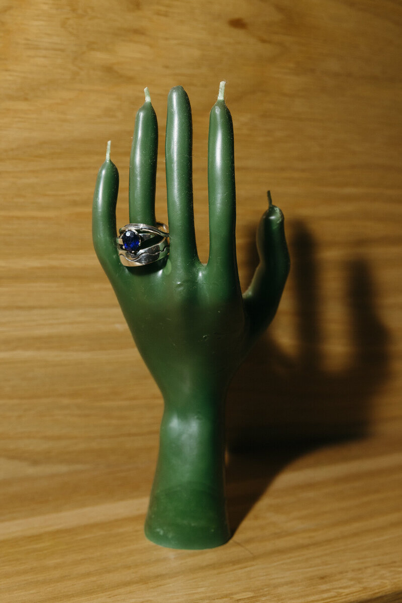 Creative photos of wedding rings in Asheville NC, by Andrea-Marie Photography