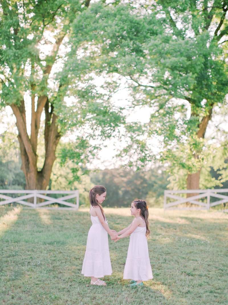 outdoor pictures of little girls in white dresses