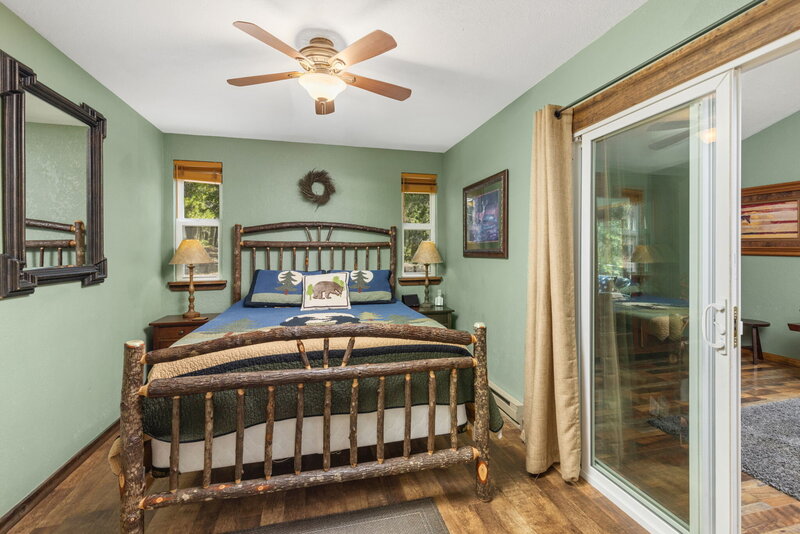 queen bed in bedroom #1