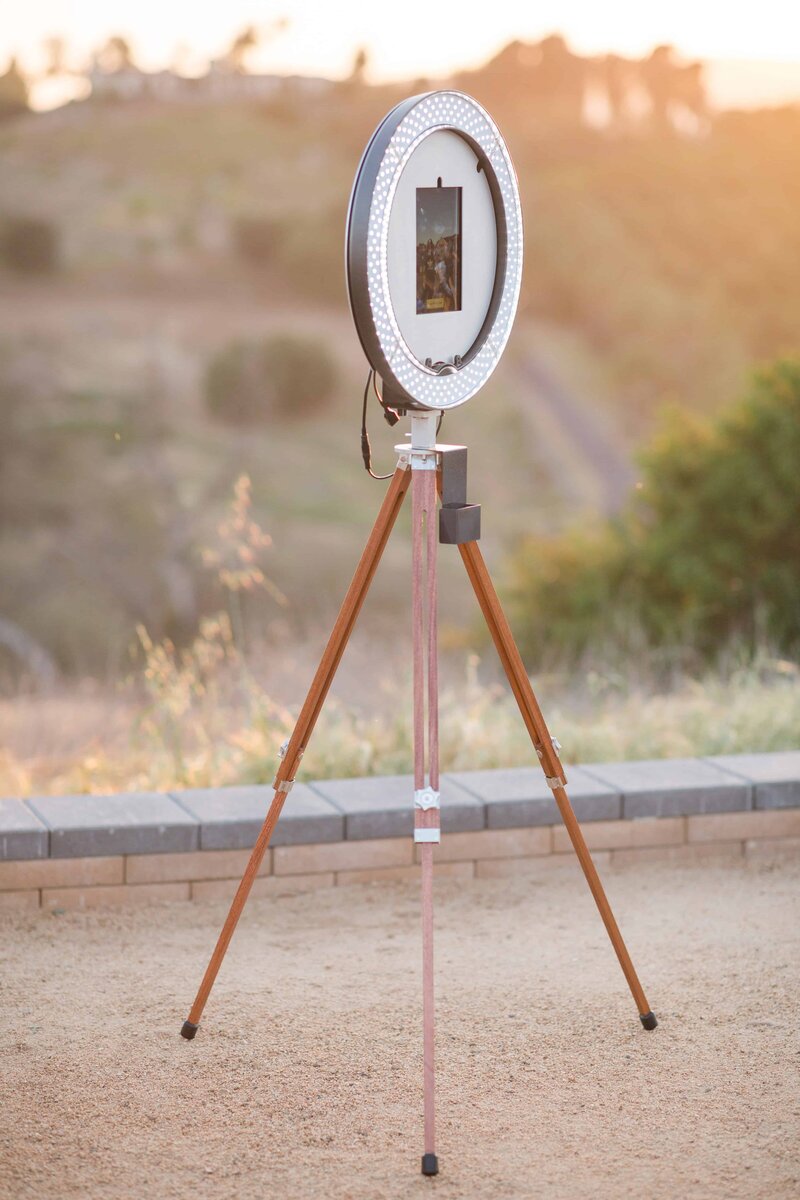 photo booth standing on tripod