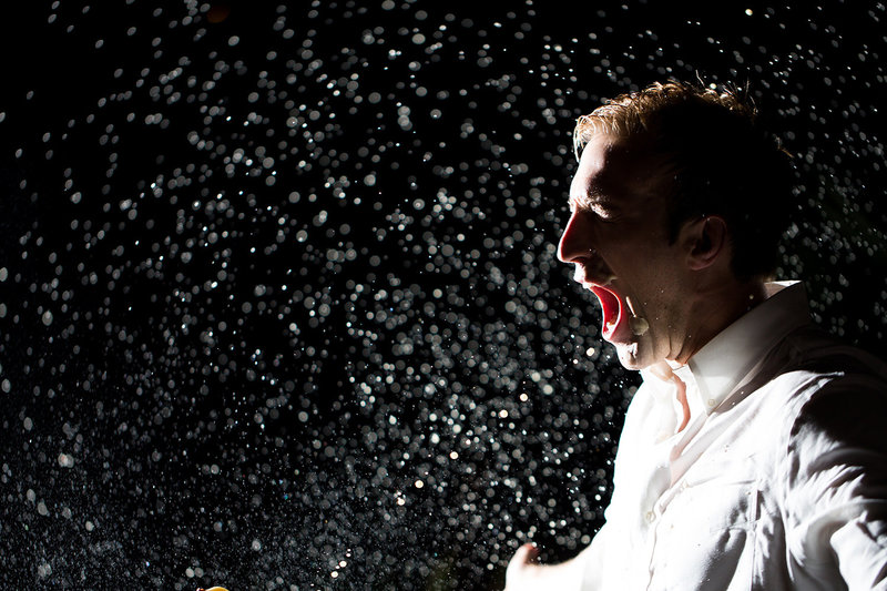 fun night shot with rain