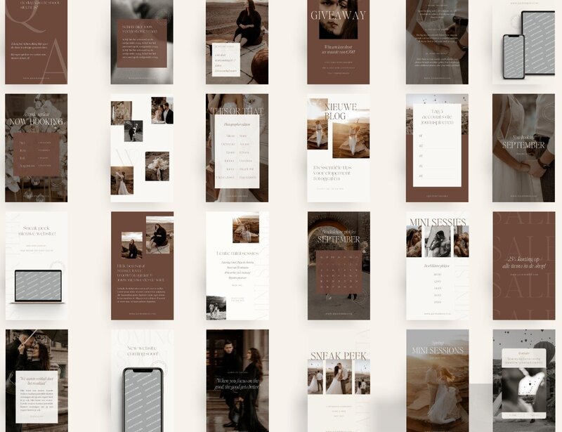 Luxe fotograaf Instagram templates Wild Willow 18