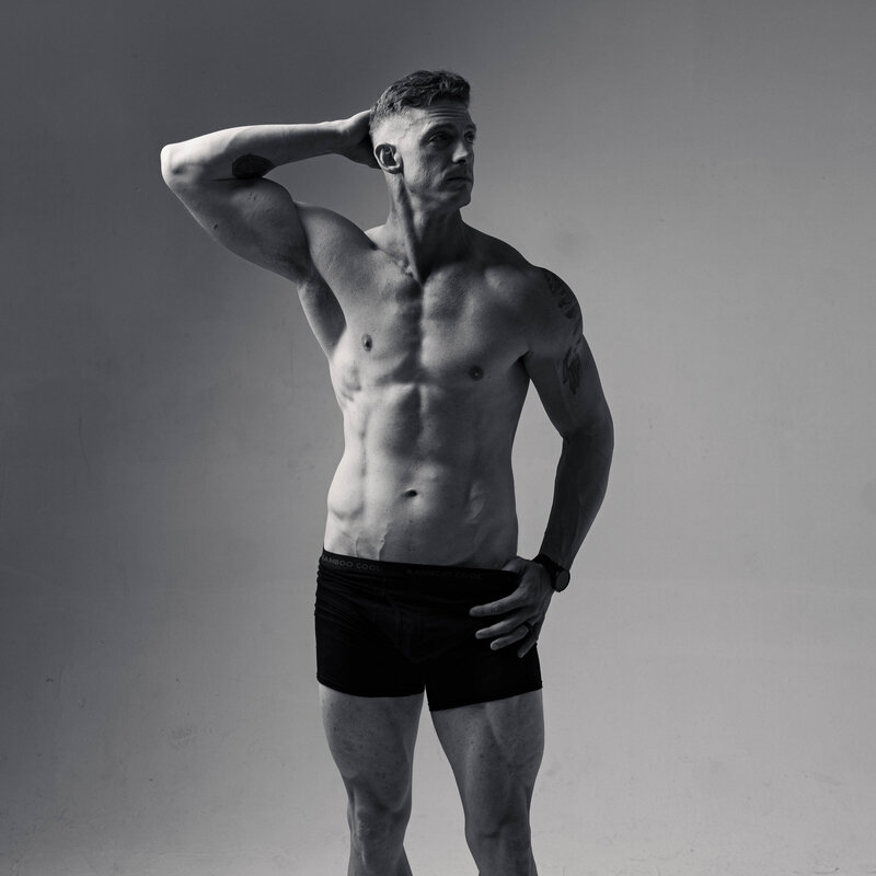 Houston Fitness Photographer BW Letter AB-13