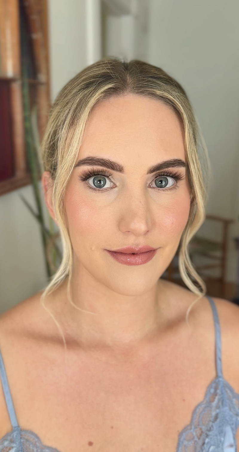 Wedding makeup with glass skin that photographs flawlessly