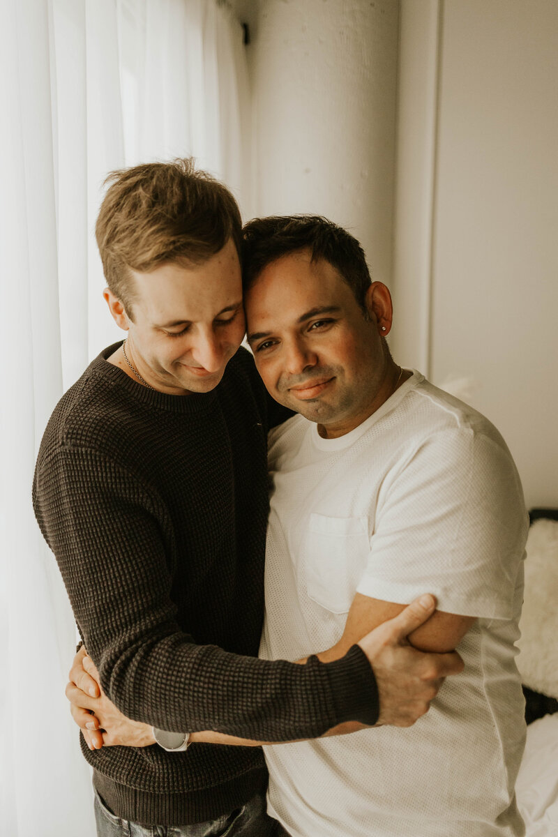 indoor couple photoshoot