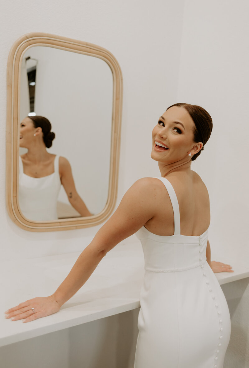 Happy Bride with Glam Waves