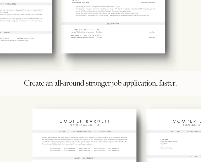 ATS-FRIENDLY RESUME + COVER LETTER