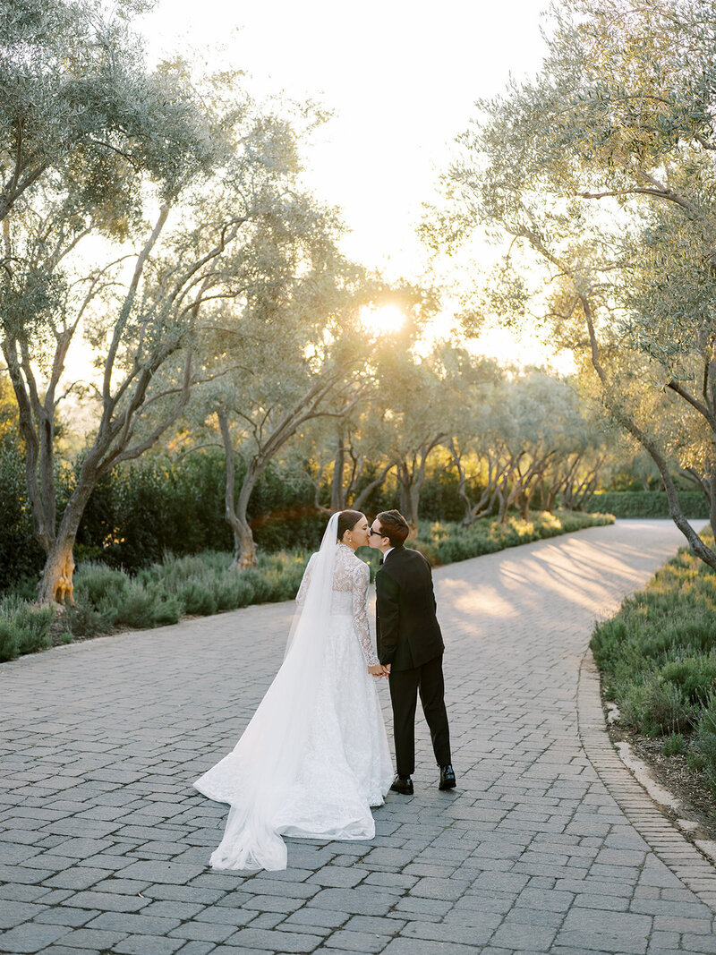 Bride and Groom at San Ysidro Ranch