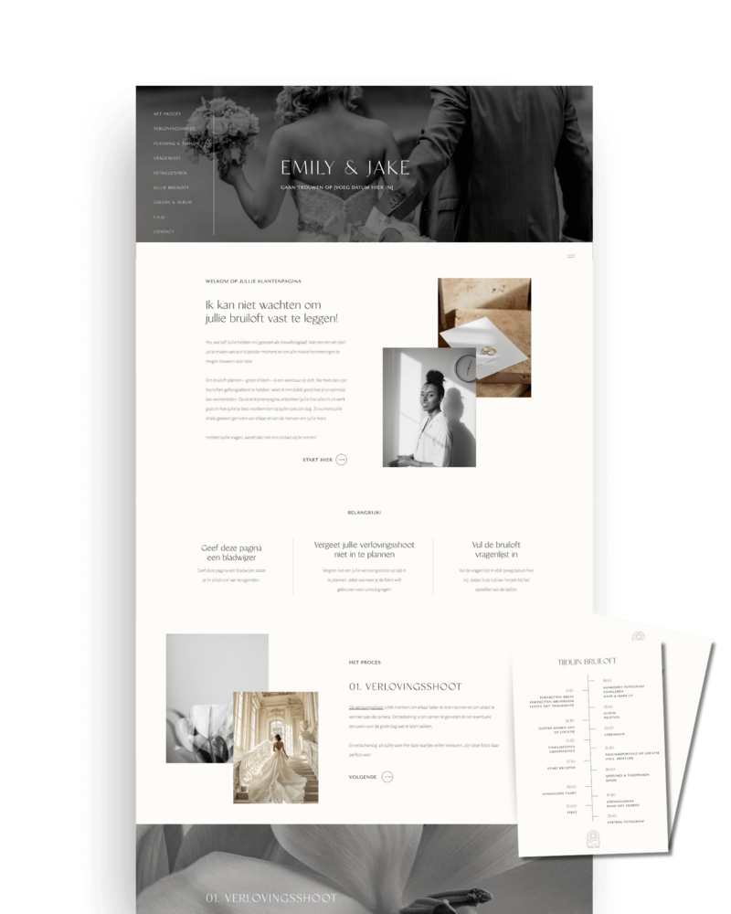 Showit Klantenpagina voor Fotografen 13