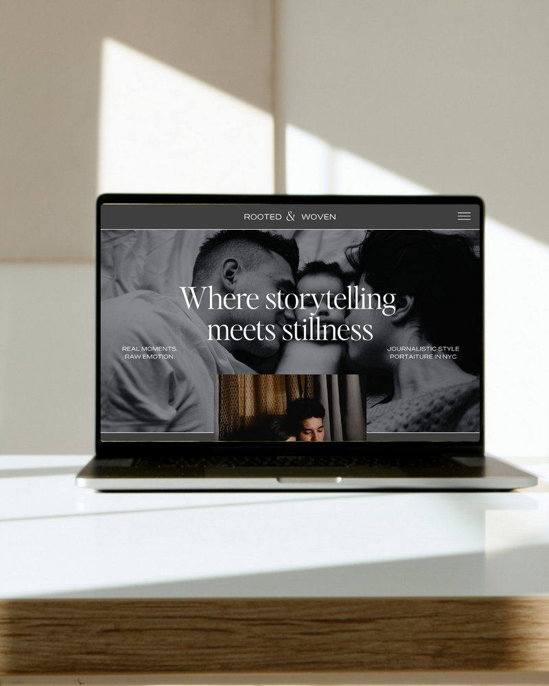 Brown and White Minimalist Desktop Mockup Instagram Post