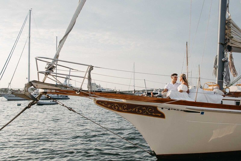 Sailboat Engagement Photos Newport RI-1