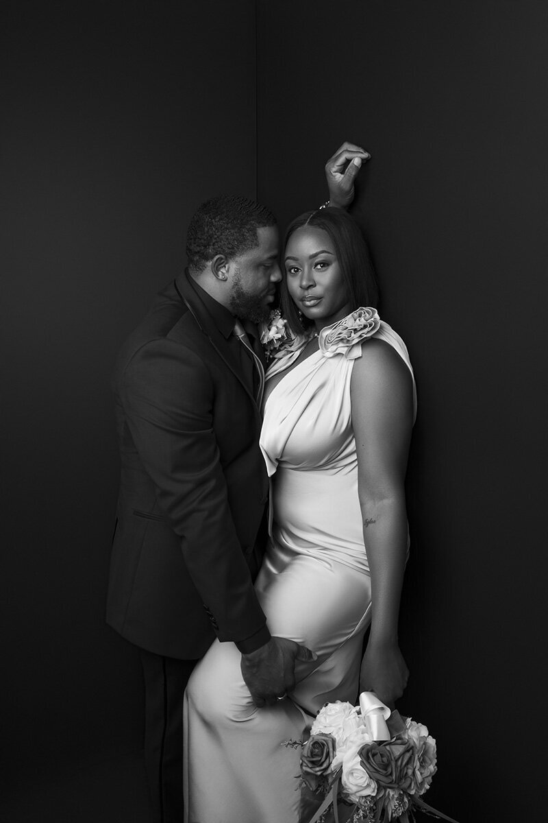 Engagement photo in temple hills shows couple in love