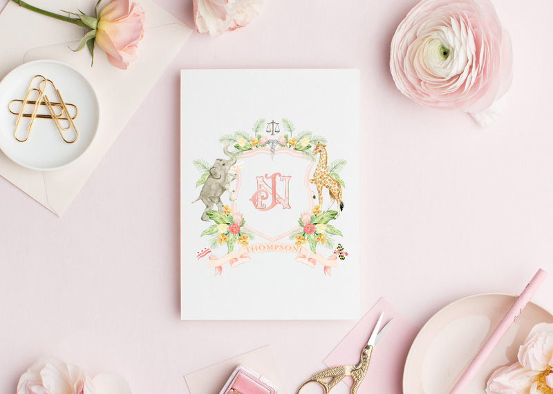 Watercolor-Wedding-Crest-NJ-The-Welcoming-District