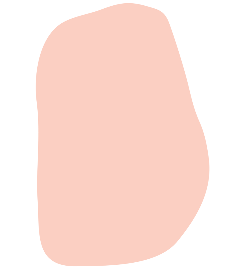 Dusty pink colored modern shape