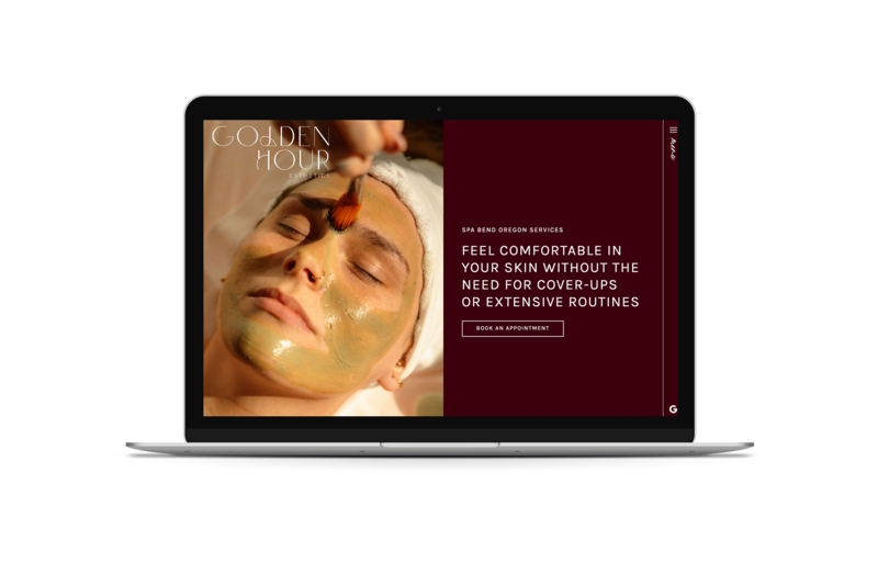 website on an open laptop