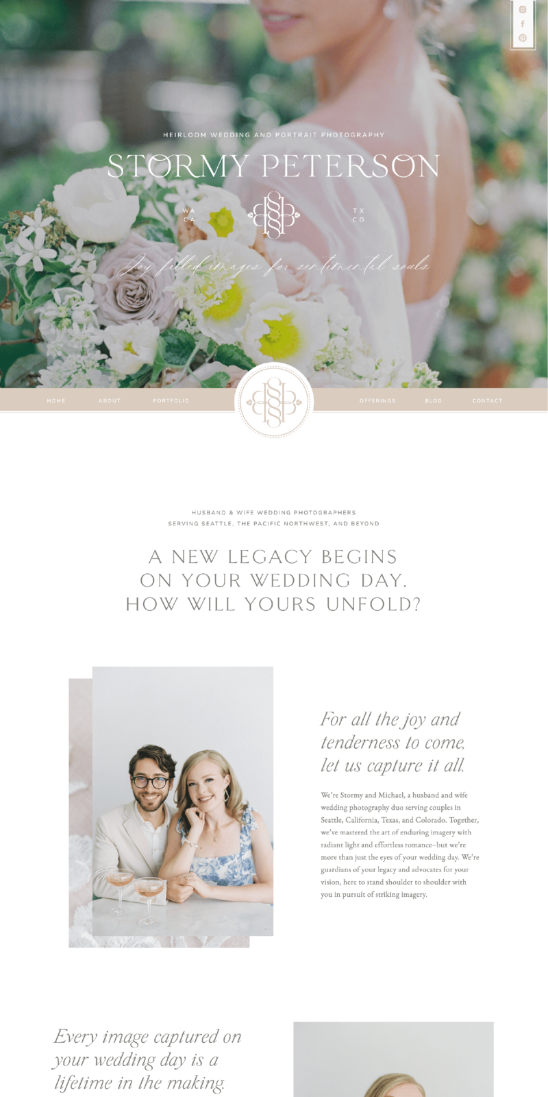A website mockup.