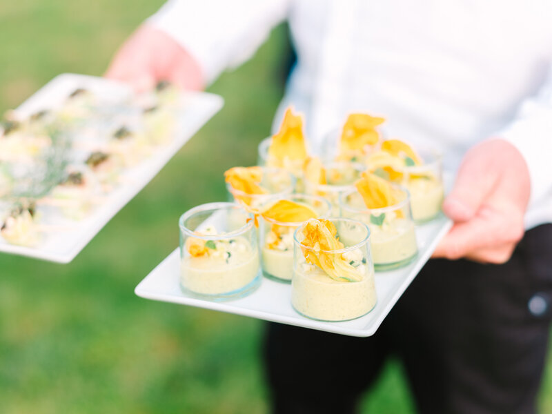 Petit Four Catering Details for Wedding Reception Aperitif