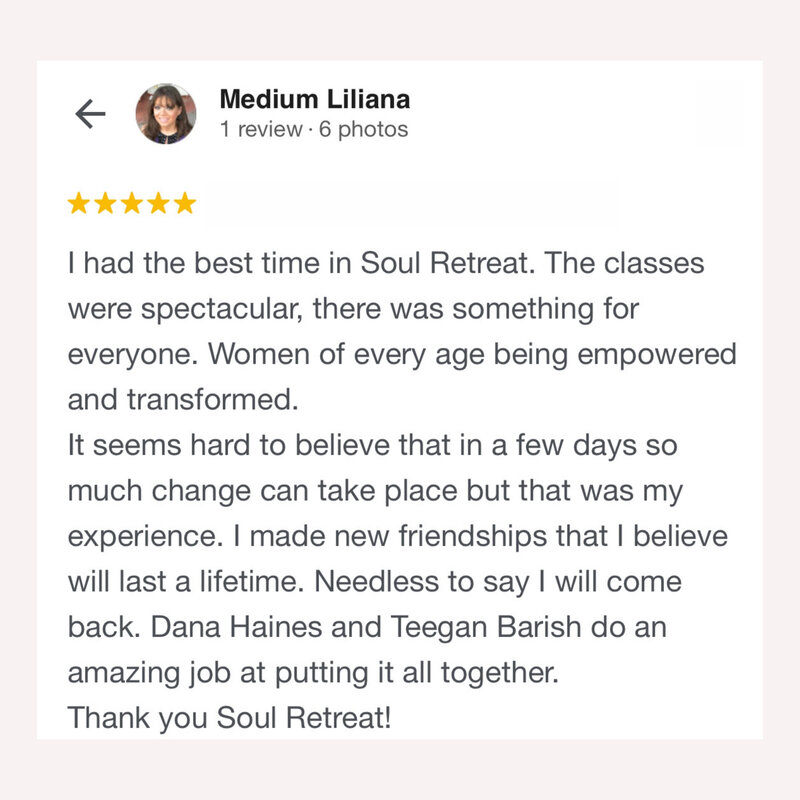 testimonial of soul retreat with dana haines