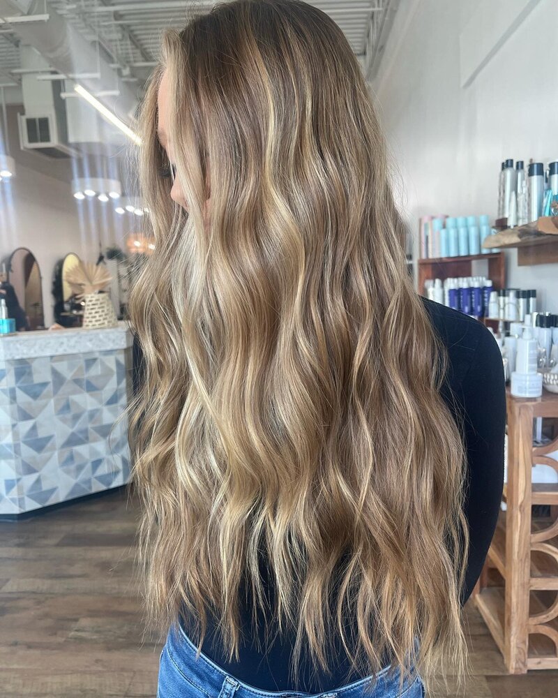 Beachy Bronde Sun-kissed  Hair Color by Salt Hair Collective - East Beach Norfolk Hair Salon for Lived in Low Maintenance Color - 12