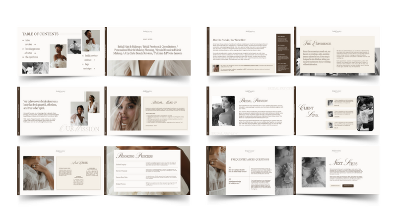 Mockup- Services & Pricing Guide Client Brochure Template