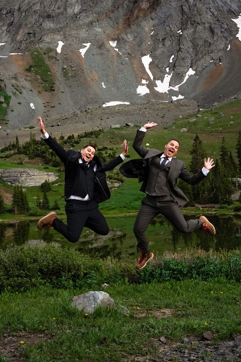 Jumping for joy in Telluride