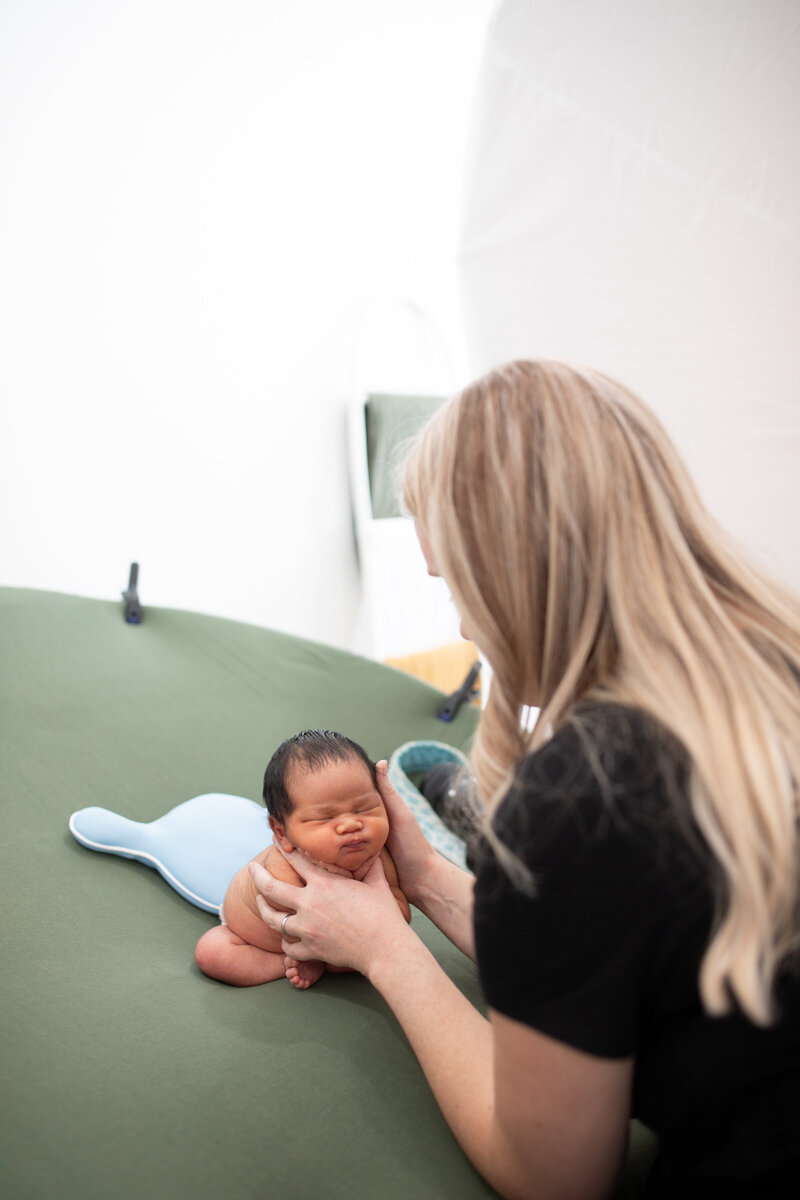 photography studio boho props and canvas