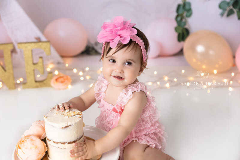 Pink theme birthday photos in Port Coquitlam