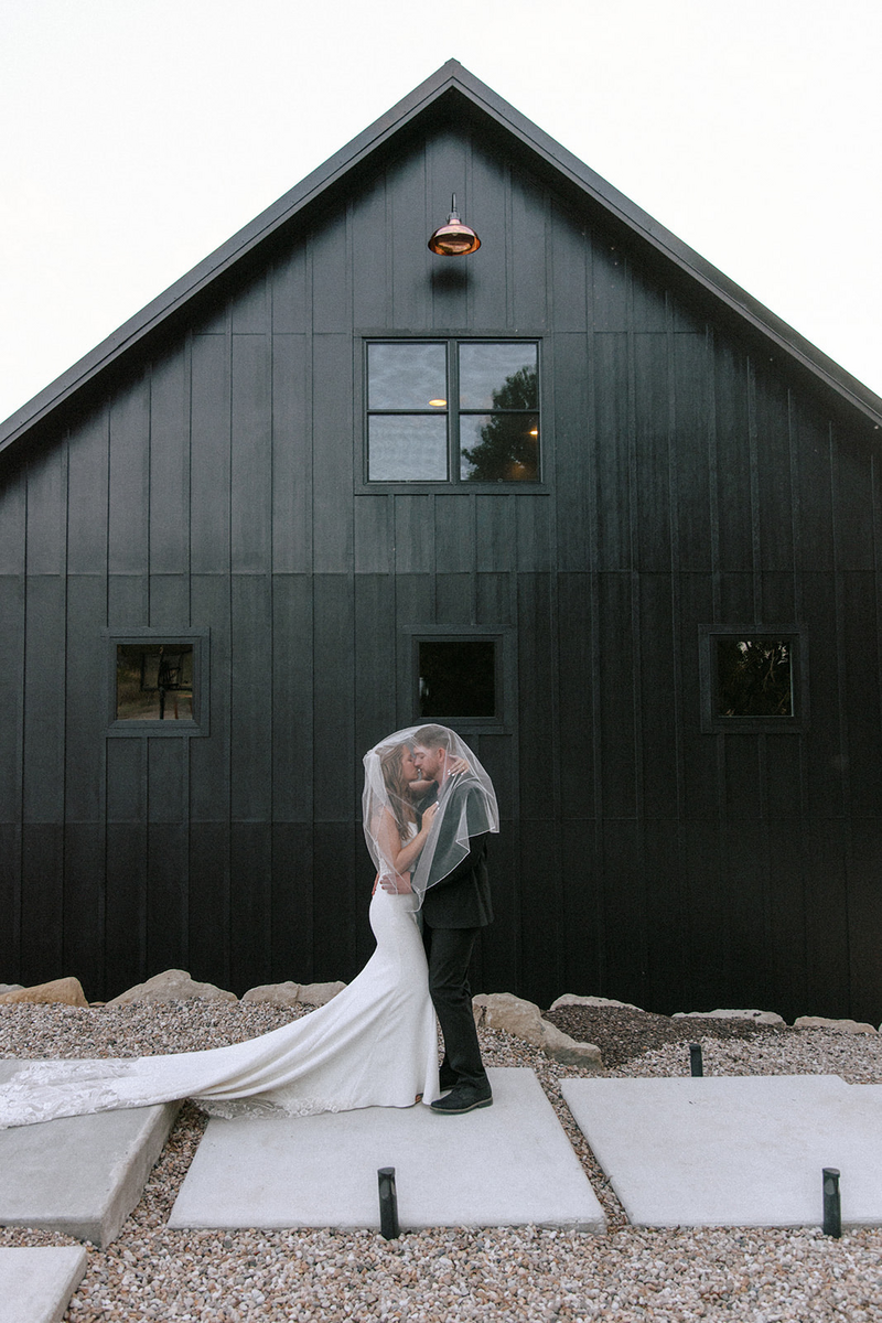Black barn wedding hotsell