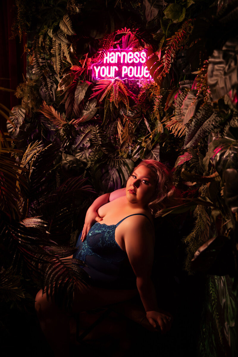 Colorful and enchanting fantasy boudoir photo showcasing your vibrant and alluring beauty in Scottsdale, Arizona