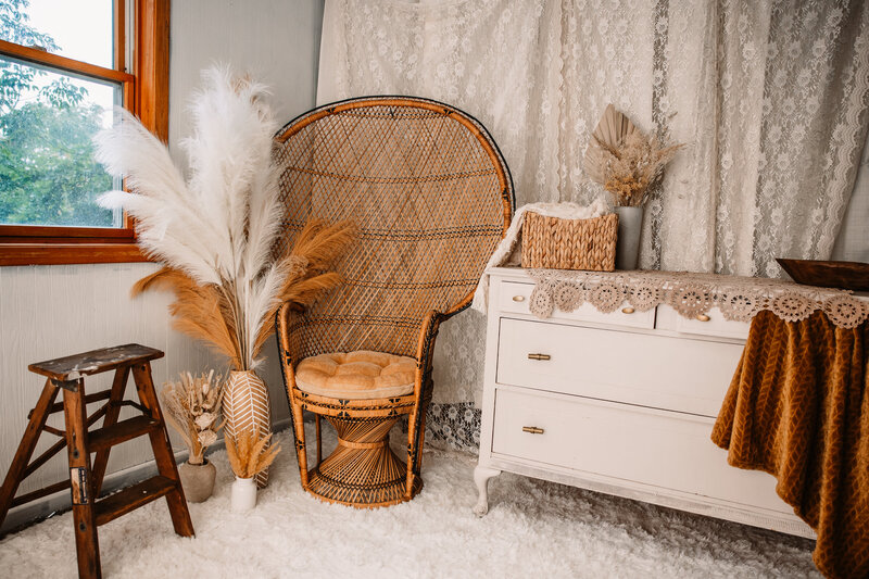 boho area of a studio
