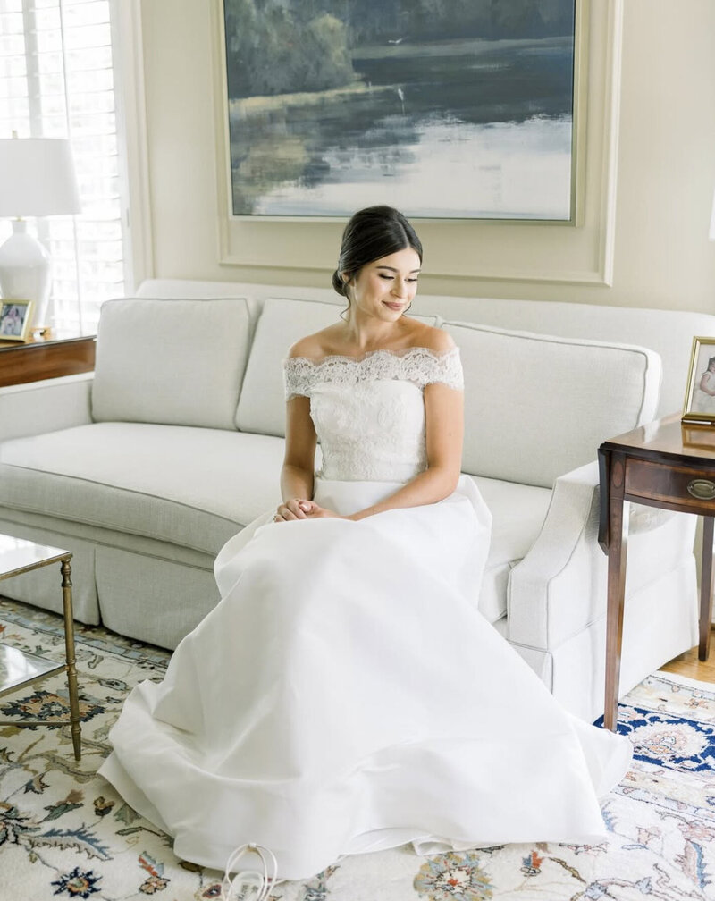 Bride Getting ready at private residence in Roswell Georgia.Photo taken by Chicago + Atlanta Photographer Ella Grace Richards of Forever Love Photography 