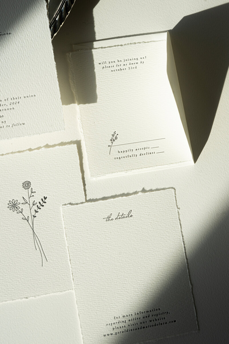 Luxury Wedding Invitation at The Stissing House NYC by The Layout Collective