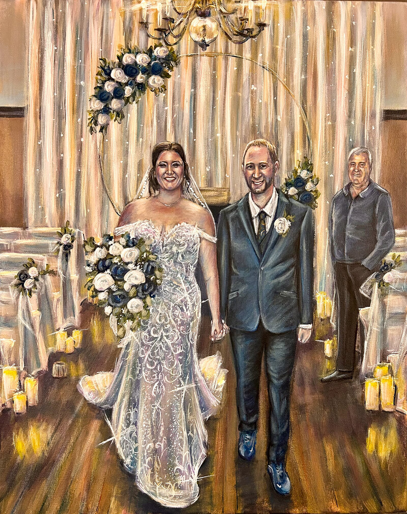Live Wedding Painting at Murphysboro Even Center in Illinois
