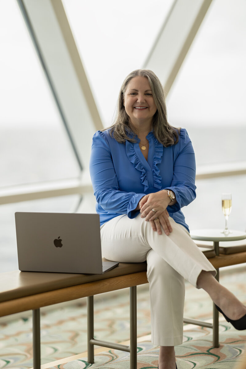 Michele Lindsay, your dedicated luxury travel planner ready to assist you in planning your dream vacation.