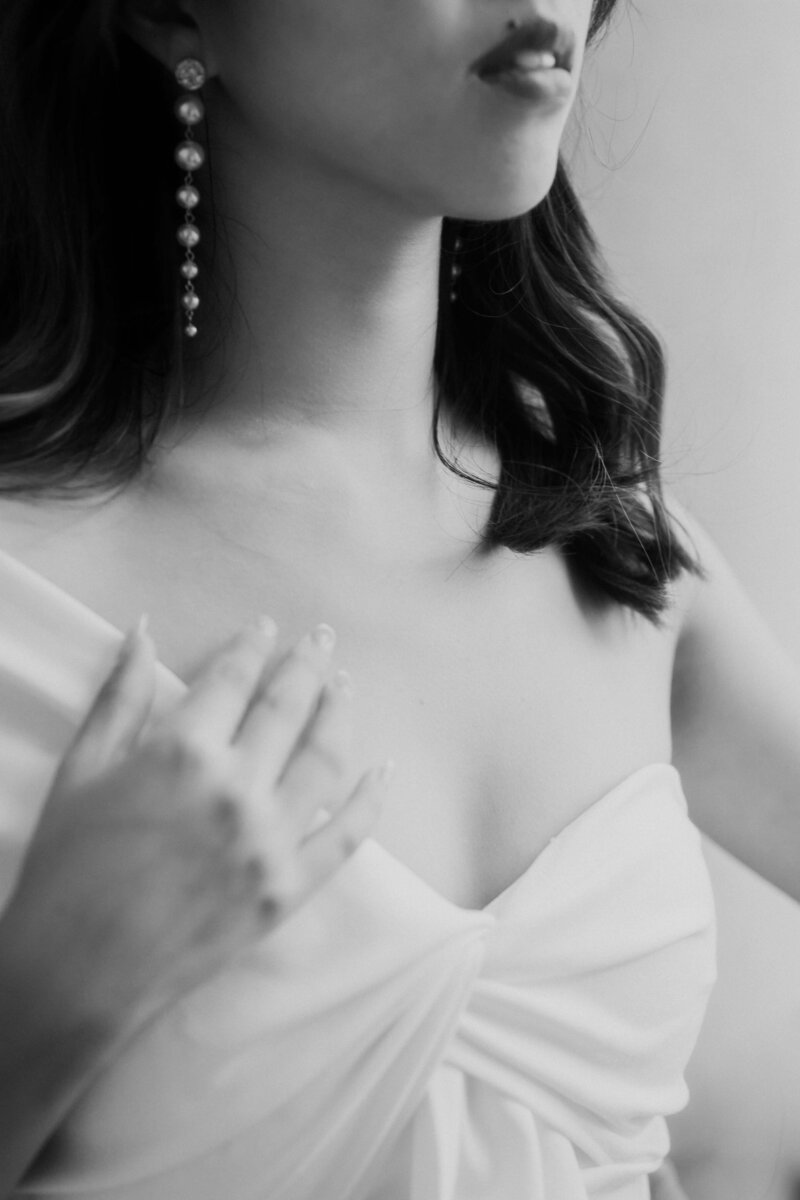 Elegant engagement portraits in Palais Royal garden in Paris